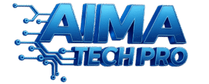 Logotipo 3D AIMA Tech Pro