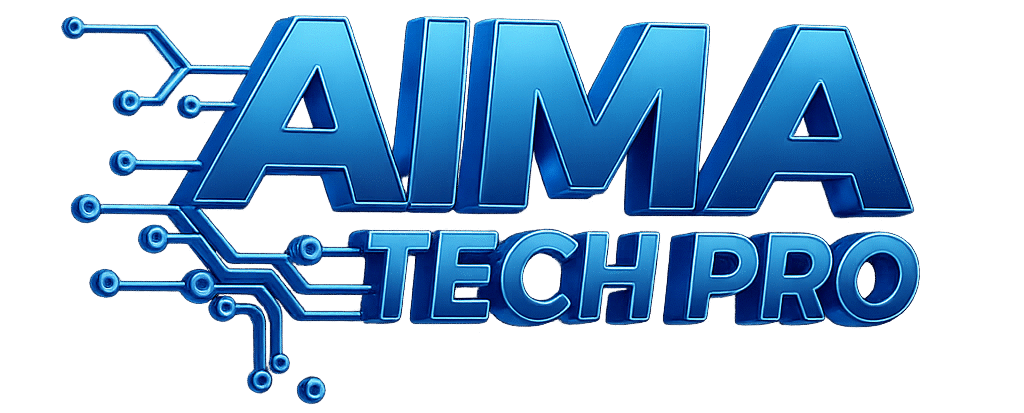 Logotipo 3D AIMA Tech Pro